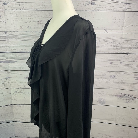 H&M Poet Blouse with front Frills - Picture 2 of 5